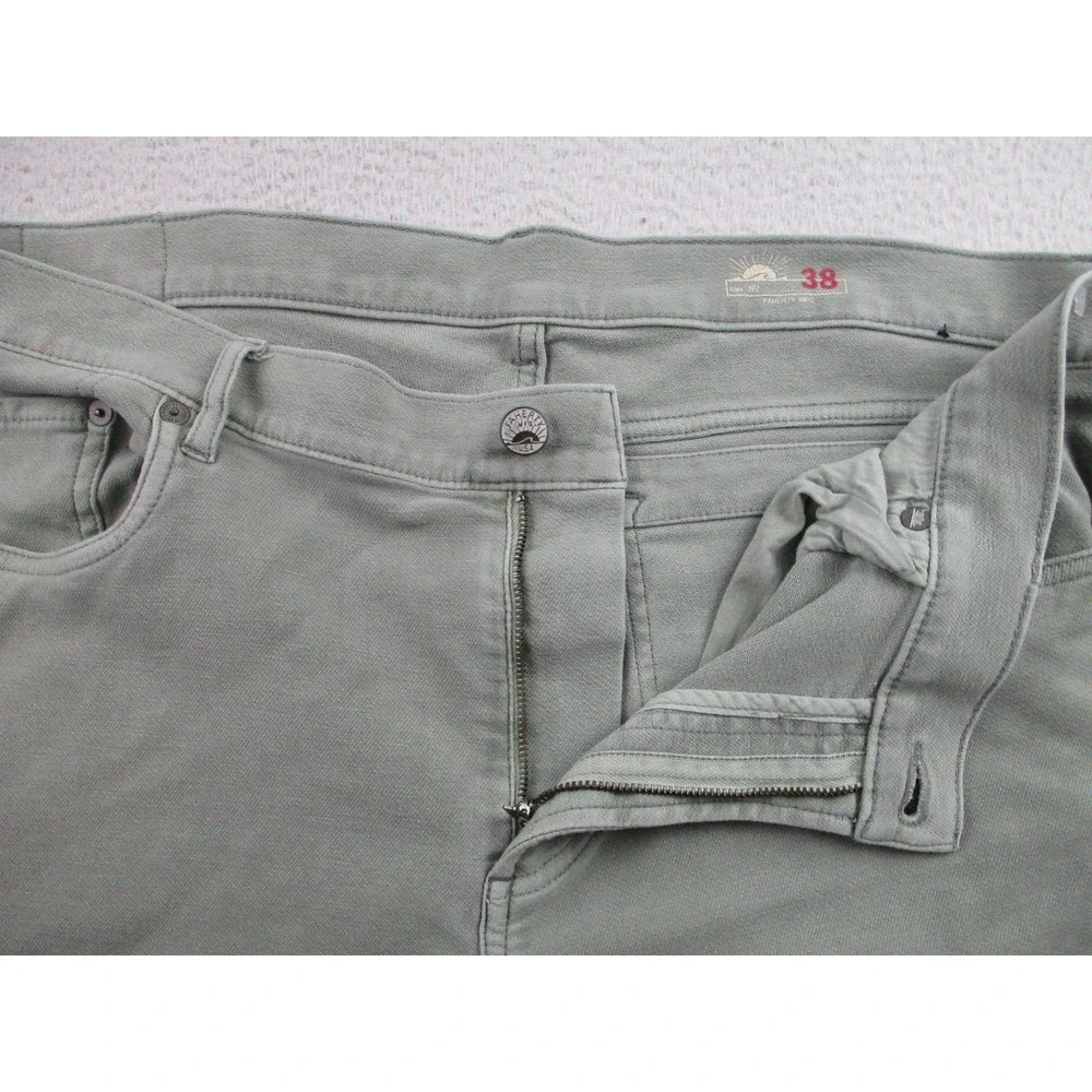 Faherty Brand Pants Mens 38 Sage Green Soft Stretch‎ 5-Pocket Casual Jeans Style